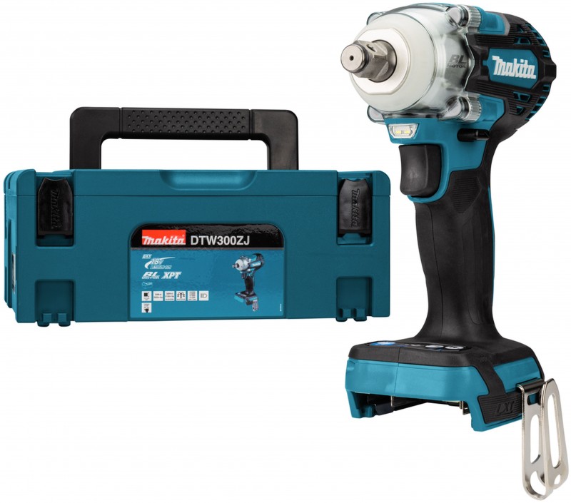Makita 18 V slagmoersleutel 1/2 inch 70 Nm koolborstelloos met verlichting en opbergkoffer