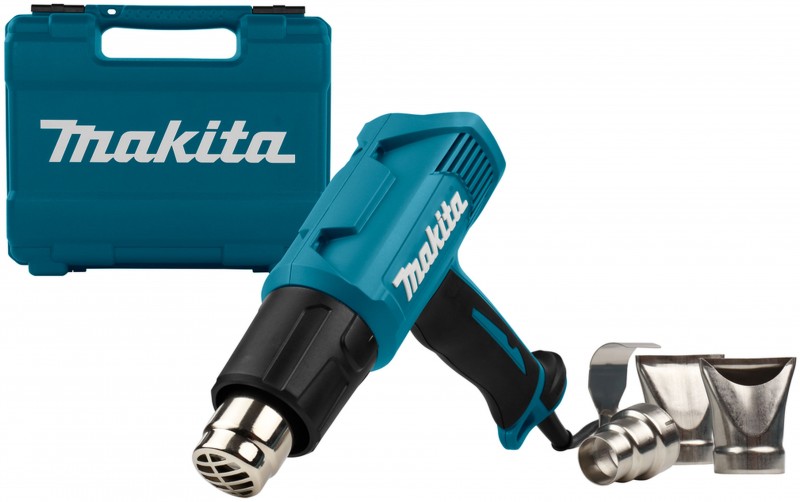 Makita 230 V varmluftpistol 1600 W 350-500 °C 500 l/min 0,56 kg Makita 230 V varmluftpistol 1600 W 350-500 °C 500 l/min 0,56 kg