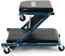 HBM 2-in-1 autokruiper en werkkruk, verrijdbaar, verstelbaar, 150 kg, 91 x 41 x 12 cm