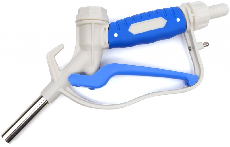 HBM AdBlue påfyldningspistol 60 l/min 40 PSI 3/4 inch slangetilslutning 19 mm hvid