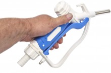 HBM AdBlue påfyldningspistol 60 l/min 40 PSI 3/4 inch slangetilslutning 19 mm hvid