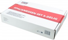 HBM 5-delige spackmessenset RVS 0,5 mm blauw
