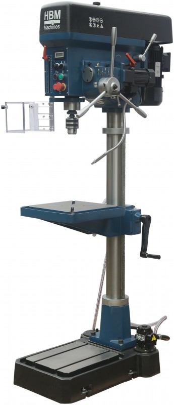 HBM industriële variabele kolomboormachine deluxe 32 mm 230 V, 100-3300 rpm, MC3
