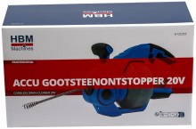 HBM 20V accu gootsteenontstopper 150W 7 m 7 mm 560 rpm HBM Power20