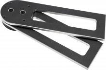 Dasqua digitale gradenboog verstelbaar 1804-6771, 280 x 70 x 20 mm, 0,67 kg, graden/inch/mm