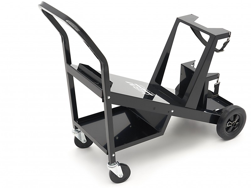 HBM Laswagen Compact Tilt, stalen laswagen, 4 wielen, 45 kg draagvermogen, 89 x 20 x 40,5 cm
