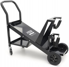 HBM Laswagen Compact Tilt, stalen laswagen, 4 wielen, 45 kg draagvermogen, 89 x 20 x 40,5 cm