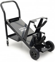 HBM Laswagen Compact Tilt, stalen laswagen, 4 wielen, 45 kg draagvermogen, 89 x 20 x 40,5 cm