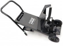 HBM Laswagen Compact Tilt, stalen laswagen, 4 wielen, 45 kg draagvermogen, 89 x 20 x 40,5 cm
