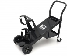 HBM Laswagen Compact Tilt, stalen laswagen, 4 wielen, 45 kg draagvermogen, 89 x 20 x 40,5 cm