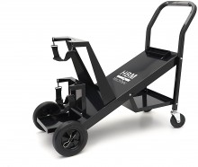 HBM Laswagen Compact Tilt, stalen laswagen, 4 wielen, 45 kg draagvermogen, 89 x 20 x 40,5 cm