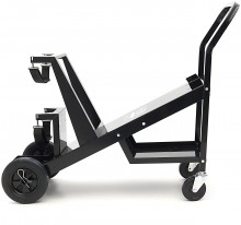 HBM Laswagen Compact Tilt, stalen laswagen, 4 wielen, 45 kg draagvermogen, 89 x 20 x 40,5 cm
