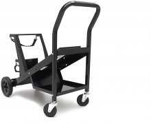 HBM Laswagen Compact Tilt, stalen laswagen, 4 wielen, 45 kg draagvermogen, 89 x 20 x 40,5 cm