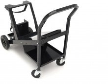 HBM Laswagen Compact Tilt, stalen laswagen, 4 wielen, 45 kg draagvermogen, 89 x 20 x 40,5 cm