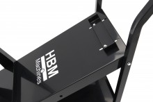 HBM Laswagen Compact Tilt, stalen laswagen, 4 wielen, 45 kg draagvermogen, 89 x 20 x 40,5 cm