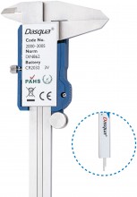 Dasqua digitale schuifmaat 2000-2005, 150 mm, 0,01 mm, inch/mm