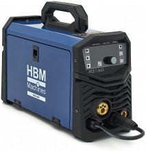 HBM MIG/MAG 200EJ Lasapparaat 200A 230V MIG/MAG, MMA, TIG Display Draagbaar IP21S
