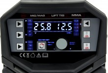 HBM MIG/MAG 200EJ Lasapparaat 200A 230V MIG/MAG, MMA, TIG Display Draagbaar IP21S
