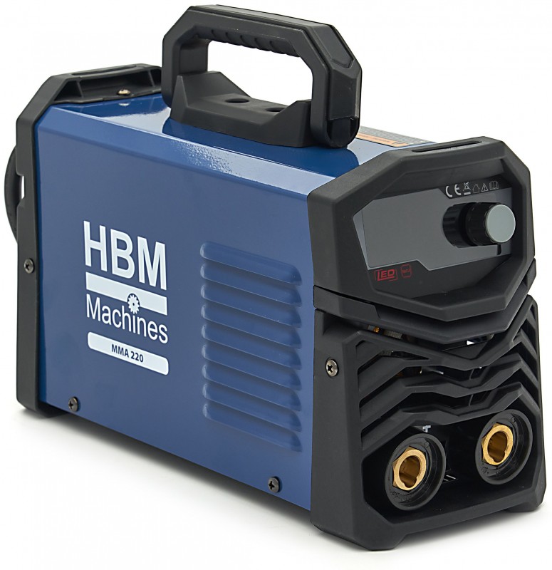 HBM MMA 220 A Svejseapparat 230V med Display, Pulse, Bærbar, IP21S HBM MMA 220 A Svejseapparat 230V med Display, Pulse, Bærbar, IP21S
