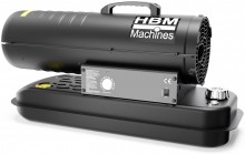 HBM dieselvarmer 20.000 W, 19 l tank, 450 m³/h, 240 V, sort.