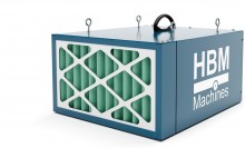 HBM luchtfiltersysteem 100 W, 764 m³/h, F6+G4, draagbaar, 240 V, 1.395 rpm, 43,5 x 27,5 x 52,5 cm HBM luchtfiltersysteem 100 W, 764 m³/h, F6+G4, draagbaar, 240 V, 1.395 rpm, 43,5 x 27,5 x 52,5 cm
