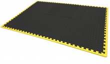 HBM EVA gulvflisesæt 6-delt 61 x 61 x 1 cm gulvbeskyttelse sort/gul, EVA skum. HBM EVA gulvflisesæt 6-delt 61 x 61 x 1 cm gulvbeskyttelse sort/gul, EVA skum.