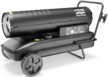 HBM verrijdbare dieselheater 50.000 W met thermostaat, 50 l tank, 1.100 m³/h, 240 V
