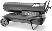 HBM verrijdbare dieselheater 50.000 W met thermostaat, 50 l tank, 1.100 m³/h, 240 V
