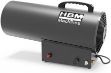 HBM gasvarmer 50.000 Watt propan 1.000 m³/h 2 trin sort.