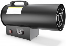 HBM gasvarmer 50.000 Watt propan 1.000 m³/h 2 trin sort.