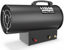HBM gasvarmer 30 kW propan 600 m³/h 2 trin sort