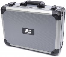 HBM gevulde gereedschapskoffer 111-delig aluminium kunststof 40 x 32 x 14,5 cm
