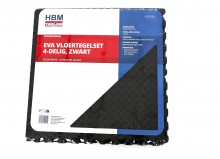 HBM EVA vloertegel set vloerbescherming 4-delig zwart, 1 cm, 1,55 m² HBM EVA vloertegel set vloerbescherming 4-delig zwart, 1 cm, 1,55 m²