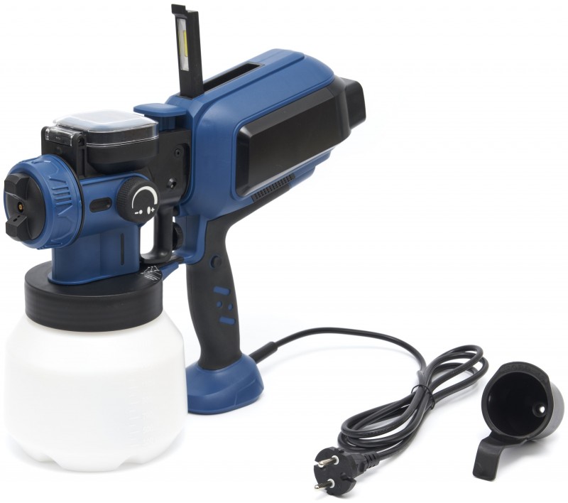 HBM elektrische verfspuit 550 W 1500 ml met led licht, 1,8 mm nozzle, 230 V