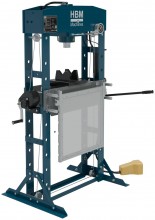 HBM 50 ton professionele raamwerkpers / werkplaatspers met veiligheidsrek, slag 200 mm, bereik 67-1047 mm