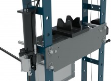 HBM 50 ton professionele raamwerkpers / werkplaatspers met veiligheidsrek, slag 200 mm, bereik 67-1047 mm