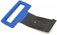HBM pezentrekker voor raamrubbers - 65Mn staal - 28 cm breed - blauw