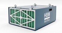 HBM luchtfiltersysteem 300 W - 230 V, 1774 m³/h, micron stoffilter, draagbaar, 61 x 31 x 77 cm