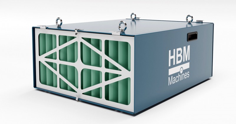 HBM luchtfiltersysteem 300 W - 230 V, 1774 m³/h, micron stoffilter, draagbaar, 61 x 31 x 77 cm HBM luchtfiltersysteem 300 W - 230 V, 1774 m³/h, micron stoffilter, draagbaar, 61 x 31 x 77 cm