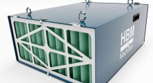 HBM luchtfiltersysteem 300 W - 230 V, 1774 m³/h, micron stoffilter, draagbaar, 61 x 31 x 77 cm