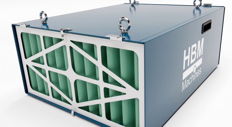 HBM luchtfiltersysteem 300 W - 230 V, 1774 m³/h, micron stoffilter, draagbaar, 61 x 31 x 77 cm HBM luchtfiltersysteem 300 W - 230 V, 1774 m³/h, micron stoffilter, draagbaar, 61 x 31 x 77 cm