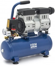 HBM olievrije stille compressor 8 liter, low noise, 550 W, 230 V, 78 dB
