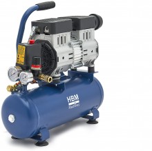 HBM olievrije stille compressor 8 liter, low noise, 550 W, 230 V, 78 dB