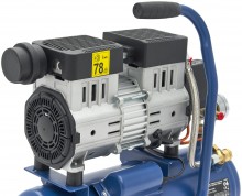 HBM olievrije stille compressor 8 liter, low noise, 550 W, 230 V, 78 dB