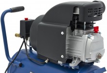HBM oliegesmeerde compressor 24 liter, 8 bar, 138 l/min, verrijdbaar
