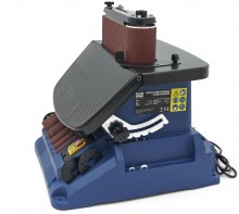 HBM oscillerende spindel- en bandschuurmachine 500 W 230 V 2000 rpm voor hout, 45° kantenhoek
