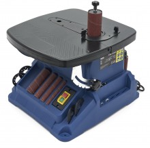 HBM oscillerende spindel- en bandschuurmachine 500 W 230 V 2000 rpm voor hout, 45° kantenhoek
