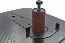 HBM oscillerende spindel- en bandschuurmachine 500 W 230 V 2000 rpm voor hout, 45° kantenhoek
