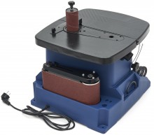 HBM oscillerende spindel- en bandschuurmachine 500 W 230 V 2000 rpm voor hout, 45° kantenhoek
