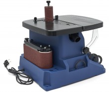 HBM oscillerende spindel- en bandschuurmachine 500 W 230 V 2000 rpm voor hout, 45° kantenhoek
